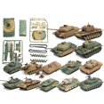 thumbnail image 4 of 24 piezas 1/72 modelo de tanque decorativo duradero juguete para adolescentes adultos Baoblaze Vehículo cisterna, 4 of 8