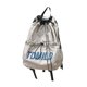 thumbnail image 2 of Mochila con cordón, bolsa de nailon informal con bolsillos, portátil, para playa Gris, 2 of 8