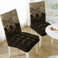 thumbnail image 2 of 6 Pcs Black and Gold Chair Covers, Conference Room Chair Covers, Restaurant Chair Covers, Kitchen Chair Covers, Chair Covers High Elasticity Removable, 2 of 6