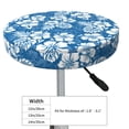 thumbnail image 4 of Daiia Leaves And Flowers Stool Covers Round,Round Bar Stool Covers Waterproof Bar Chair Covers Washable Stool Cushion Slipcover for 12-14 Inch Chair-14 inch, 4 of 7