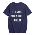 thumbnail image 3 of DHFJKG T Shirts For Women Casual Short Sleeve Loose Fit Round Neck Letter Printed Graphic Tee Comfortable Daily Wear Pullover Stylish Tops, 3 of 4