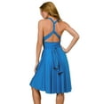 thumbnail image 6 of Vivian's Fashions Dress - Twist Wrap, 8 Ways to Wear (Turquoise, Regular), 6 of 7