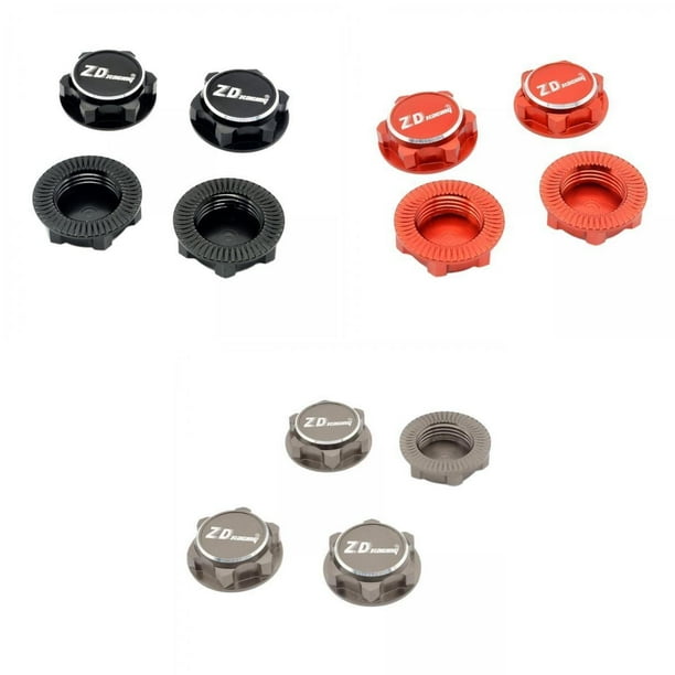 12 Uds. Tueas hexagonales de rue de 17mm para piezas de repuesto de camión 1:8 Acc Zulema tuercas de rueda hexagonal de coche rc
