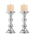 thumbnail image 2 of Toystoory Candelabro de hierro de 2 piezas, candelabro de repuesto reutilizable para mesa, centro de mesa, decoración de candelabro de compromiso para Decoración del hogar Plata Toystoory HA067003-02, 2 of 6