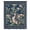 Lake Blue, variant on Navy Blue Flowers Sheer Curtains 96" Long, Spring Floral Elegant Pastoral Botanical Light Filering Curtains, Privacy Drapes Simi Floor to Veiling Curtain for Living Room Large Window Treatment