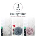 thumbnail image 3 of Bath Shower Loofah Sponge Pouf Body Scrubber Exfoliator (Set of 3), 3 of 5