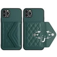 thumbnail image 7 of Allytech iPhone 12 Pro Max Wallet Case with Hand Wrist, PU Leather RFID Blocking Cards Slots Shockproof Stand Feature Bumper Magnetic Closure Slim Shell Phone Case for Apple iPhone 12 Pro Max, Green, 7 of 7