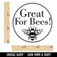 thumbnail image 2 of Great For Bees Flower Seed Packet Label Self-Inking Rubber Stamp Ink Stamper - Brown Ink - Small 3/4 Inch, 2 of 7