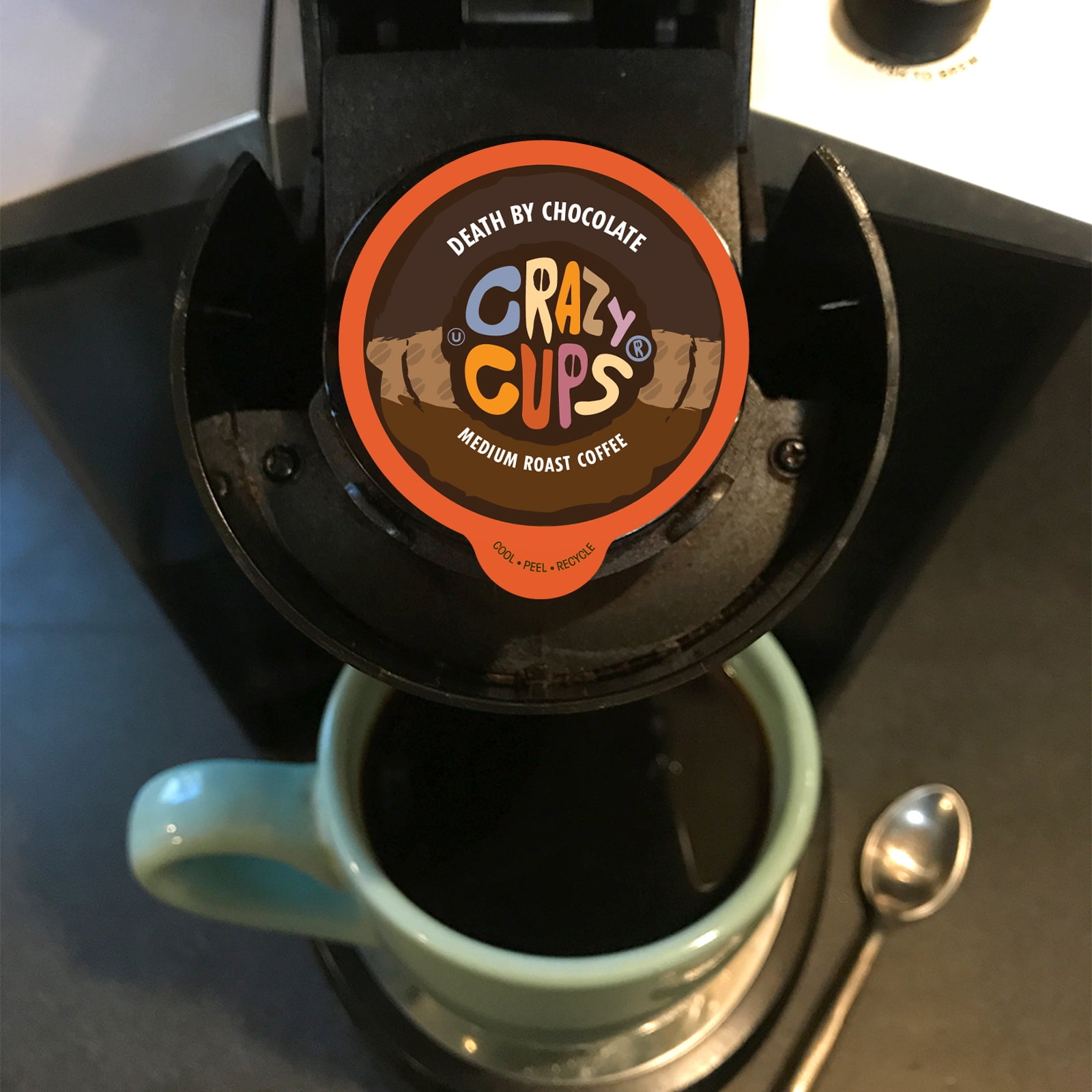 Crazy Cups Flavored Deluxe Sampler Coffee Pods, Medium Roast, Pack of 30 For Keurig K-cup Machines