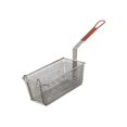 thumbnail image 1 of Gobel Rectangular Wire Fry Basket with Red Plastic Handle, 13.6 x 6.75 x 5.3 in, 1 of 1