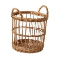 thumbnail image 3 of Cesta de almacenamiento tejida de mimbre hecha a mano para juguetes para perros Cesta de verduras de frutas Cesta de ratán para granja Vivero Sala de Pequeño, 3 of 8