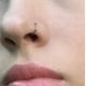 thumbnail image 3 of Anillos para la nariz, 8 mm, sin costuras, con bisagras, para labio, tragus, hélice, anillo Daith, piercing de acero quirúrgico 16 G oso de fresa Electrónica, 3 of 4