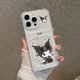 thumbnail image 3 of Kuromi My melody-funda bonita para iPhone, carcasa transparente anticaída, compatible con modelos 16, 15, 14, 13, 12, 11 Mini Pro Max, X, XR, XSMax, 6S, 6, 7, 8 Plus, 3 of 5