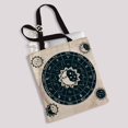 thumbnail image 2 of PKQWTM zodiac with the sun moon Canvas Shoulder Bags Handbags Tote Bags Shopping Bag, 2 of 2