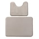 thumbnail image 1 of Cateissary Alfombrilla antideslizante para suelo de inodoro, 2 piezas, almohadilla absorbente de agua, alfombra para ducha, cubierta de secado Juegos de accesorios de baño Marrón claro Cateissary HA071453-02, 1 of 6