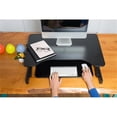 thumbnail image 3 of Pemberly Row 32" Height Adjustable Standing Desk Converter in Black, 3 of 10