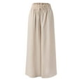 thumbnail image 6 of Baqcunre Women's Pleats High Waisted Straight Pants Wide Leg Pants Women's Casual Loose Trousers,L,Wide Leg Pants Woman,Palazzo Pants For Women,Women'S Pants,Womens Fashion,Womens Clothes,Beige, 6 of 6