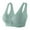Green, variant on Bra for Seniors Front Closure Bra, No Underwire, with Movable Pad, More Comfortable and Convenient Rose Gold,4XL