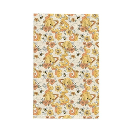 

Matuu Groovy Floral for Waffle Kitchen Towel Dish Towels Hand Towels for Kitchen 16 X 26 Inches