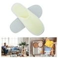 thumbnail image 4 of Unique Bargains 1 Pair Disposable Slippers Foldable Thickened Hotel Slippers Beige, 4 of 5