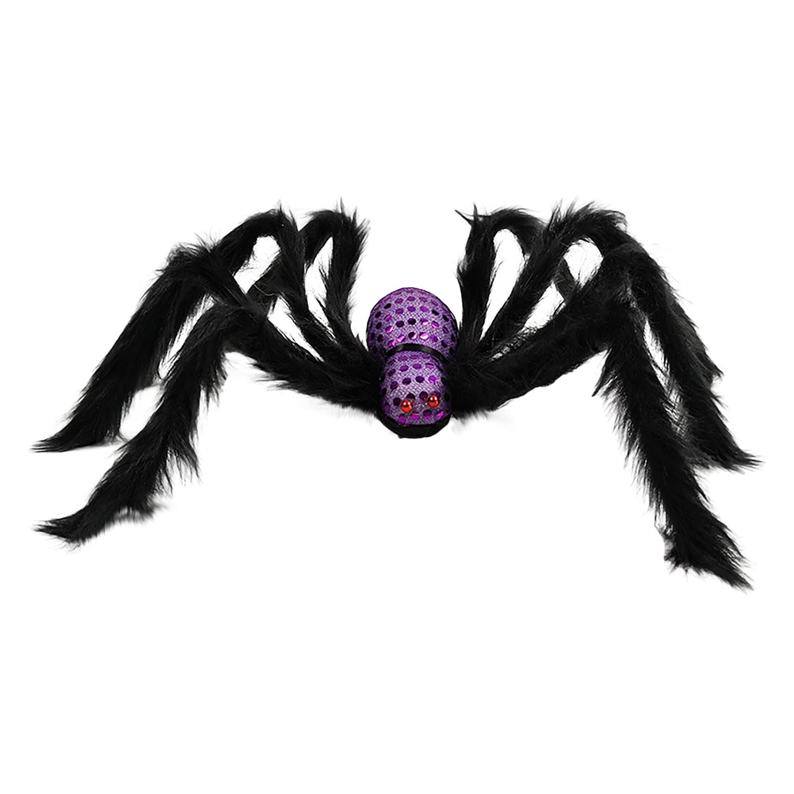 Halloween Spider Decorations, Aitey Halloween Scary Giant Spider Set with 4  Large Fake Spider, Spider Web, 20 Small Plastic Spiders, Cobwebs for