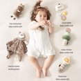Banshili Surprise Master Baby Security Blanket Sleeping Doll Toy, Brown