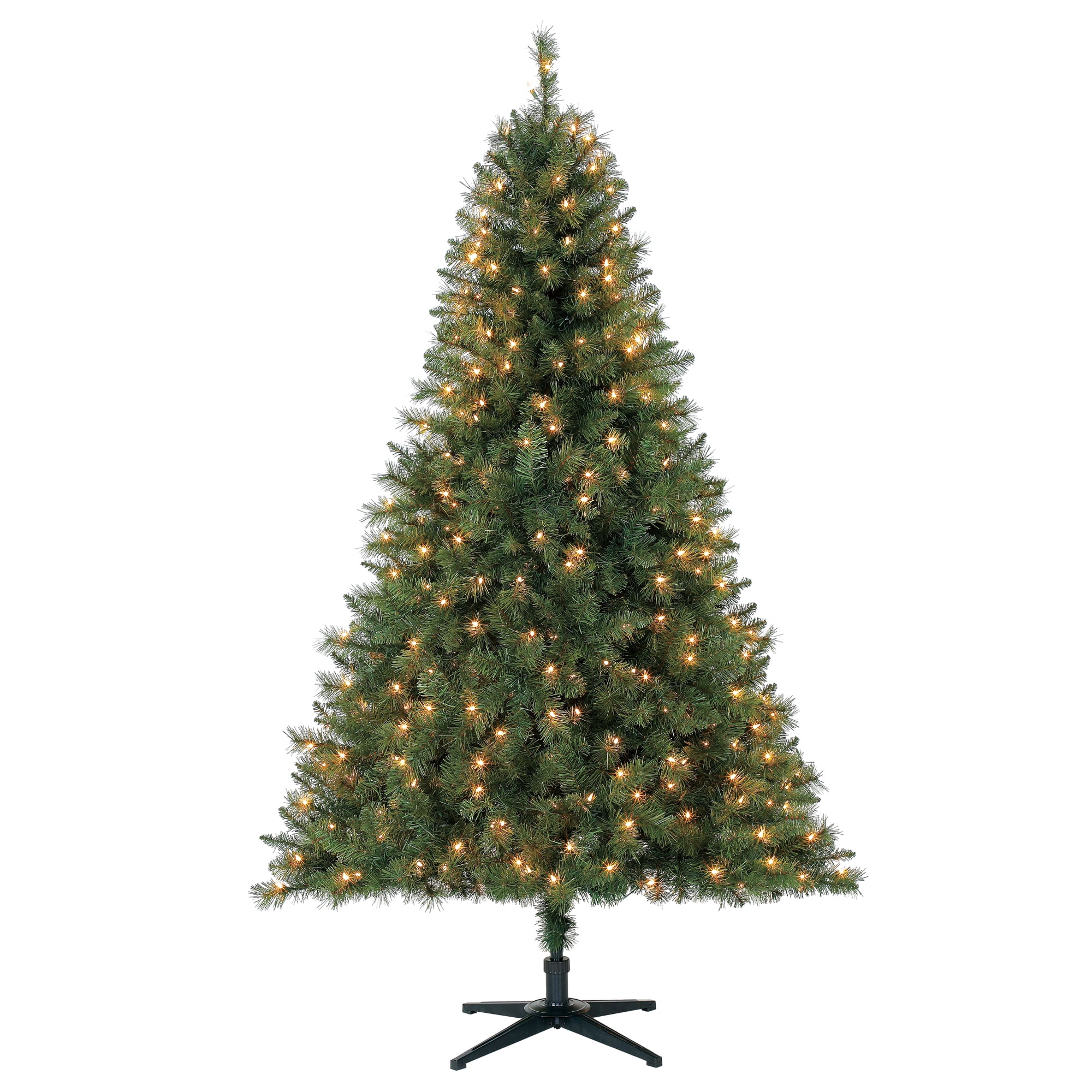 Holiday Time Prelit Pine Christmas Tree 6.5 ft, Green