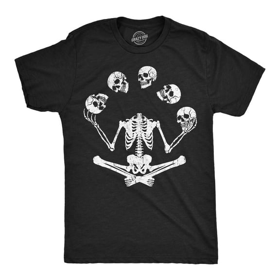 Mens Funny T Shirts Juggling Skeleton Sarcastic Halloween Graphic Novelty Tee For Men Graphic Tees