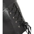 thumbnail image 6 of VASLANDA Faux Leather Steampunk Corset Dress Sexy Hollow Lace Bustier Skirt Overbust Shoulder Straps Cincher Lingerie, 6 of 6