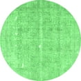 thumbnail image 1 of Ahgly Company Machine Washable Indoor Round Persian Emerald Green Traditional Area Rugs, 3' Round, 1 of 4