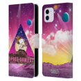 thumbnail image 1 of Head Case Designs Officially Licensed Peanuts Snoopy Space Cowboy Nebula Triangle Leather Book Wallet Case Cover Compatible with Apple iPhone 11, 1 of 6