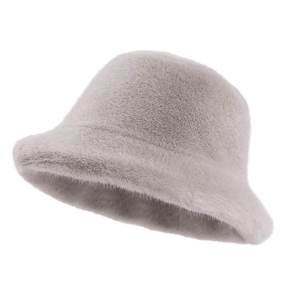 Milageto Bucket Hat Casual Soft Trendy Warm Hat for Travel Camping Hiking Street Trekking grey