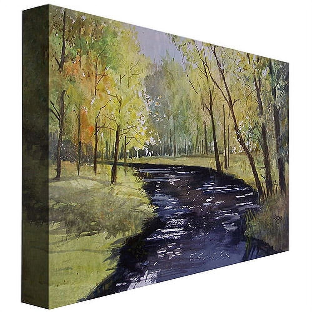 Trademark Art "View From the Covered Bridge" Canvas Art by Ryan Radke