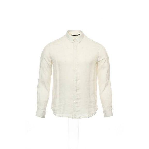 Theory Ivory Heather Button Down Shirt Sport , Size XLarge