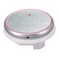 thumbnail image 3 of Termostato inteligente inalámbrico WiFi con pantalla LED y control por voz por aplicación, CA 95-240 V, ahorro de energía, redondo, para calefacción de calderas, color blanco., 3 of 14