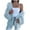 Sky Blue, variant on Hcyirli Women's Elegant Casual Cardigan Knit Sweater Comfortable Warm Fabric Outerwear for Everyday Casual Wear Black S