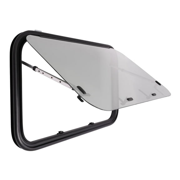 RV Window with Aluminum Alloy Frame, 65° Opening for Fresh Air, Tempered Glass, Privacy Protection, Insect Screen, Easy to Install and Maintain for Your RV Comfort