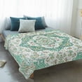 thumbnail image 4 of Turquoise Boho Blanket Soft Cozy Warm Throw Blanket for Couch, Plush Fuzzy Flannel Fleece Blankets for Sofa, Vintage Abstract Art Floral Ethnic Tribe Bed Blankets Lightweight Gifts for Women, 40"x50", 4 of 9