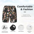 thumbnail image 3 of Fotbe Floral Insects Traje de Baño para Hombre – Shorts de Natación de Secado Rápido con Forro y Bolsillos-Medium, 3 of 6
