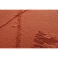 thumbnail image 4 of LR Home Orange Shag Diamond Lightweight Cotton Throw Blanket, 50" x 60", 4 of 10