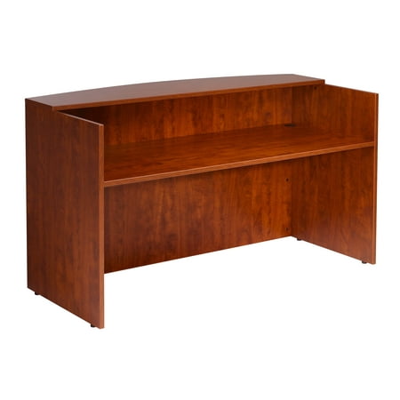 - Boss Office Products Cherry 71 inch Reception Desk
