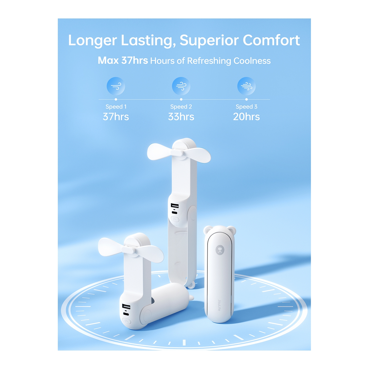 JisuLife Handheld Fan Life8X, White
