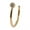 Gold, variant on Fake Piercing Stainless Steel Nose Hoops Body Delicate Jewelry Gifts Simple Ring -Pink