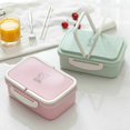 thumbnail image 3 of Fiambrera de 3 compartimentos para niños, contenedor de comida para adultos, caja de almacenamiento Bento oso de fresa  Juguete, 3 of 3
