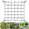 thumbnail image 3 of Trellis Netting For Plants, Grow Tent Accessories, Trellis Nets, Elastic Lattice Support Net with Hooks for Greenhouse Tent Vegetation, 3 of 7