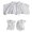 Shawl Cuff (One Set-White), variant on Detachable Polka Dot Ruffled Fake Sleeves Cuffs for Women