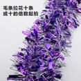 thumbnail image 3 of Guirnalda de cinta de oropel de aluminio de 2 m para decoración navideña, cinta para envolver árboles de Navidad, adornos navideños para fiesta de cumpleaños de Año Nuevo, 3 of 5