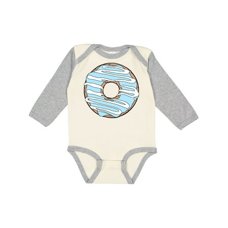 

Inktastic Blue Donut Donut Frosting Donut Icing Glaze Gift Baby Boy or Baby Girl Long Sleeve Bodysuit