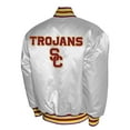 thumbnail image 3 of Men's Franchise Club White USC Trojans Satin Full-Snap Jacket, 3 of 3