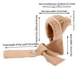 thumbnail image 3 of Women Winter Integrated Beanie - Plush Knit Hat Scarf Mask Combo, Ear Flap Windproof Warm Stocking Stuffers, For Motorcycle Riding Skiing Outdoor Christmas Gifts for Teens, 3 of 5